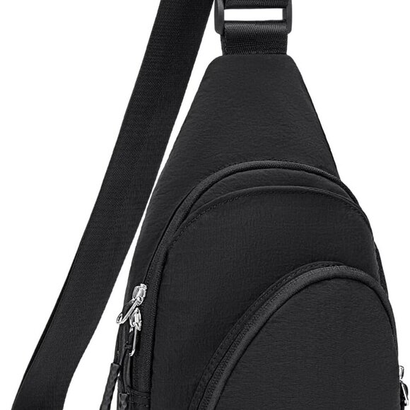 Compact Unisex Sling Bag with Multi-Compartment Design - Perfect for Travel